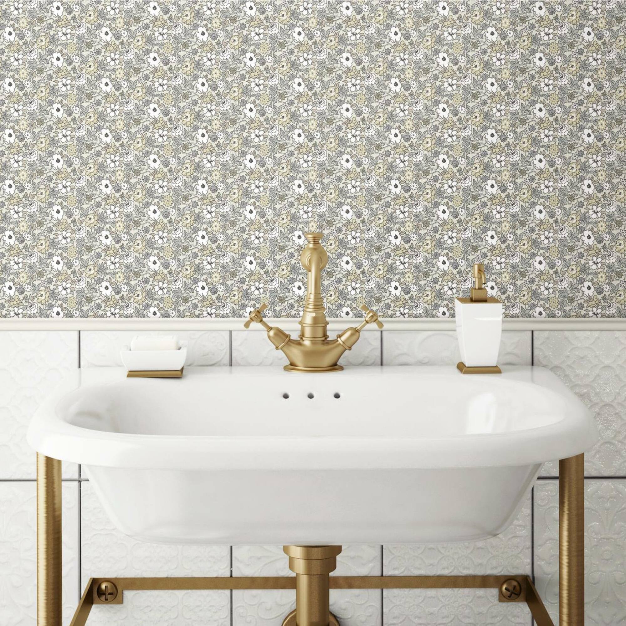 RoomMates Floral Ditzy Vine Peel & Stick Wallpaper